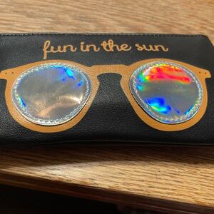 Black and Gold Sunglasses Case